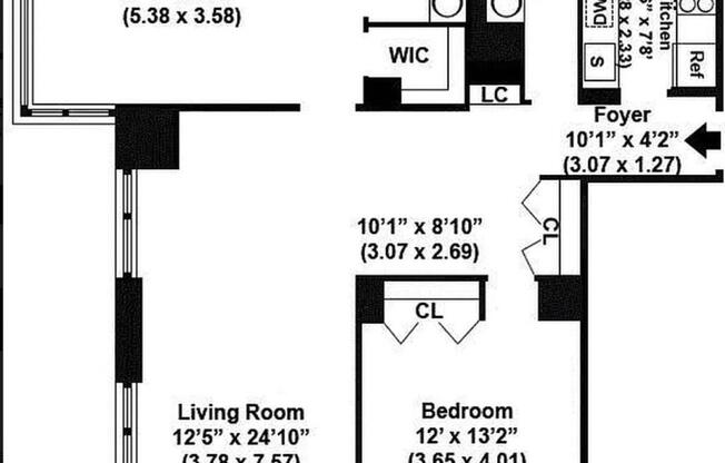 2 beds, 2 baths, 1,090 sqft, $7,000, Unit 9E