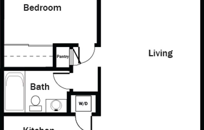 1 bed, 1 bath, 650 sqft, $1,645, Unit 59