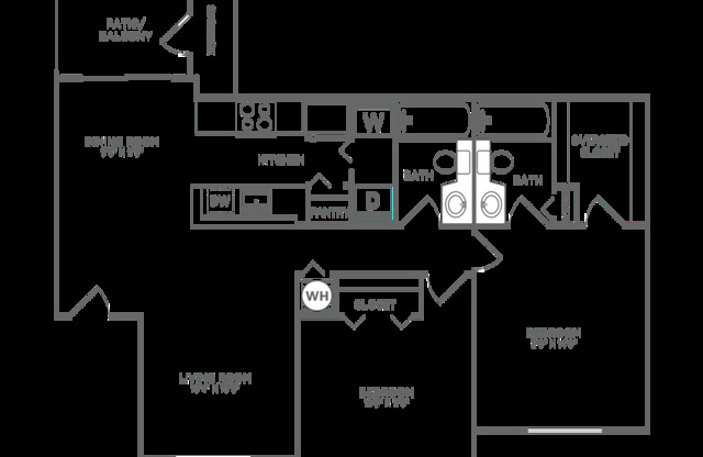 2 beds, 2 baths, 1,100 sqft, $2,399