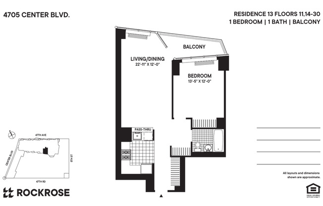 1 bed, 1 bath, $4,604, Unit 2613