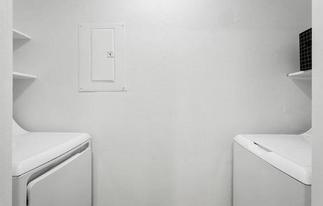 full-sized washer and dryer