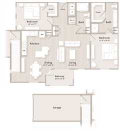 2 beds, 2 baths, 1,349 sqft, $2,068