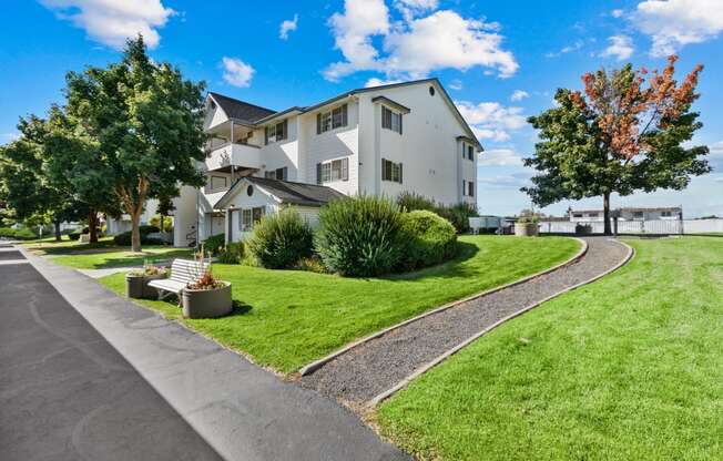 Farr Court Green Grass and Trail