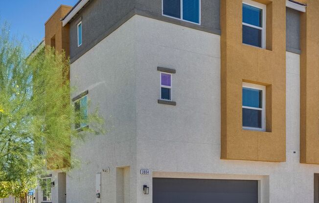 Modern 3-Story Townhome with Strip Views in Lone Mountain!