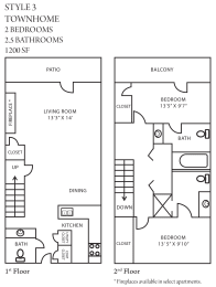 2 beds, 2.5 baths, 1,200 sqft, $1,608