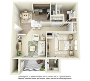 1 bed, 1 bath, 777 sqft, $1,870