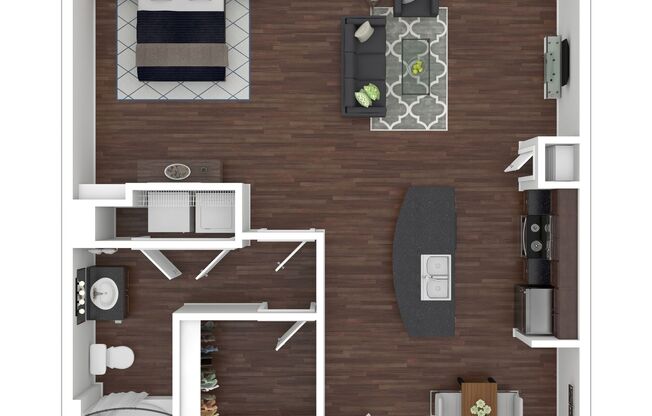 1 bed, 1 bath, 827 sqft, $1,439