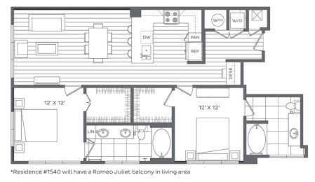 2 beds, 2 baths, 1,189 sqft, $2,379