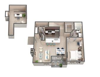 1 bed, 1 bath, 941 sqft, $1,463