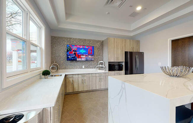 Clubhouse Kitchen at Rose Hill Apartments, Alexandria