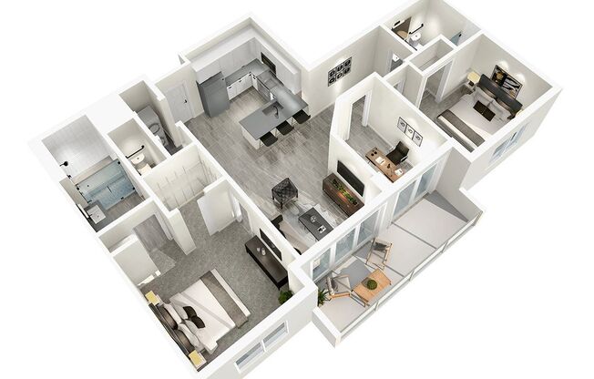 2 beds, 2 baths, 1,156 sqft, $3,445