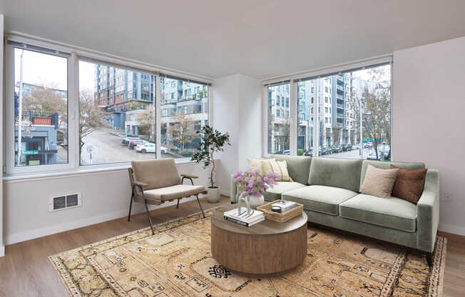 Living Room with Hard Surface Flooring