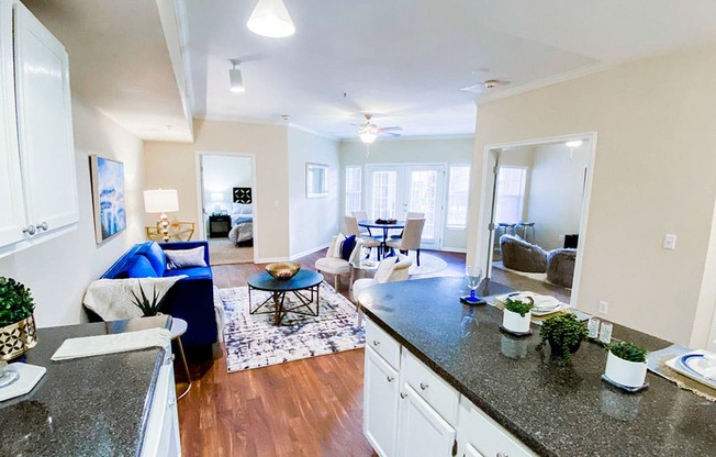 Kitchen at The Villas at Katy Trail in Uptown Dallas, TX, For Rent. Now leasing Studio, 1, 2 and 3 bedroom apartments.