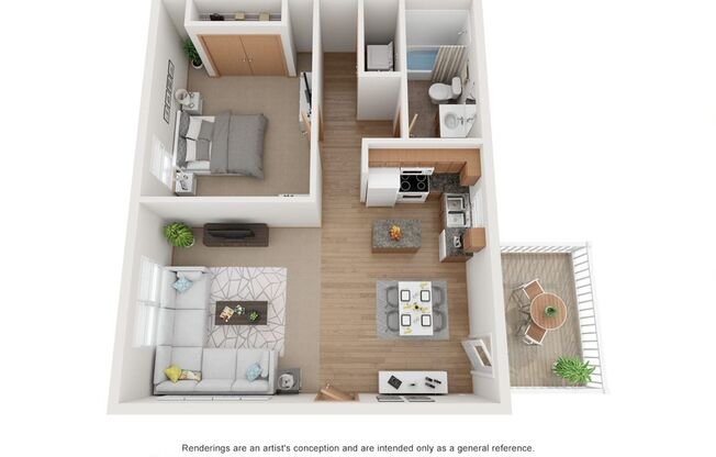 1 bed, 1 bath, 747 sqft, $995, Unit 40W