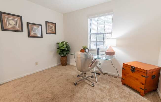 Desk at Sandstone Court Apartments, Greenwood, Indiana