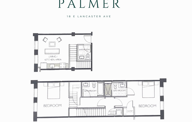 2 beds, 2.5 baths, 1,050 sqft, $2,192, Unit 128