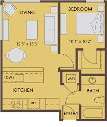 1 bed, 1 bath, 614 sqft, $2,113
