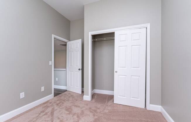 Bedroom with closet space