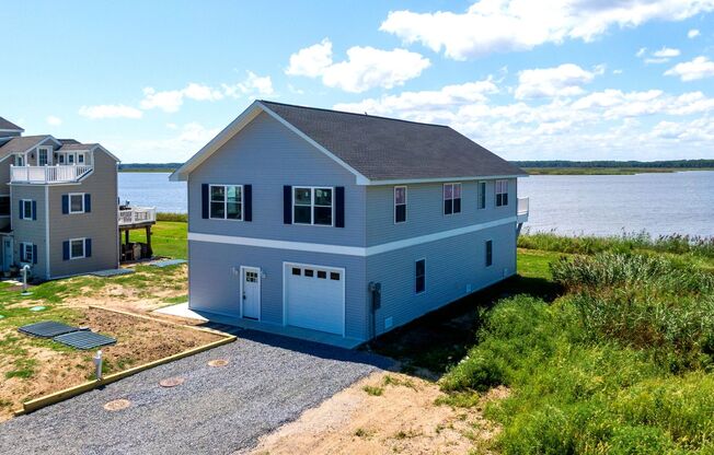 New Construction Home overlooking Prime Hook Wildlife Refuge