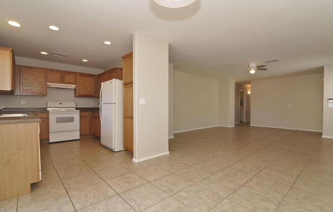 Great-room floor plan with 4 bedrooms PLUS den