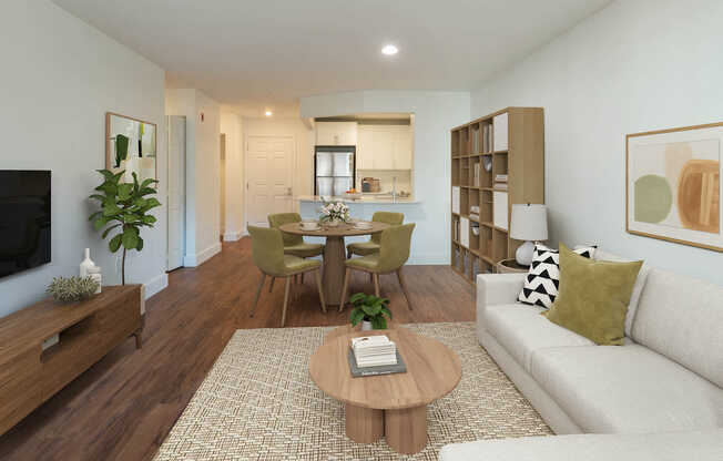 Living Room with Hard Surface Flooring