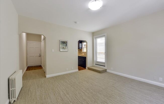Newly Renovated Studio Apartment with Private Deck in Heart of Lower Pac Heights