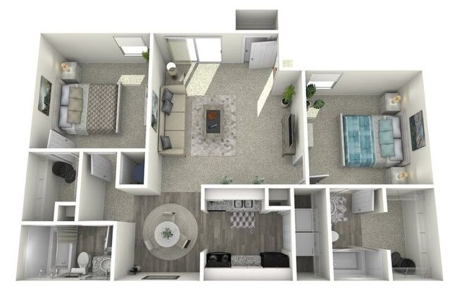 2 beds, 2 baths, 900 sqft, $971