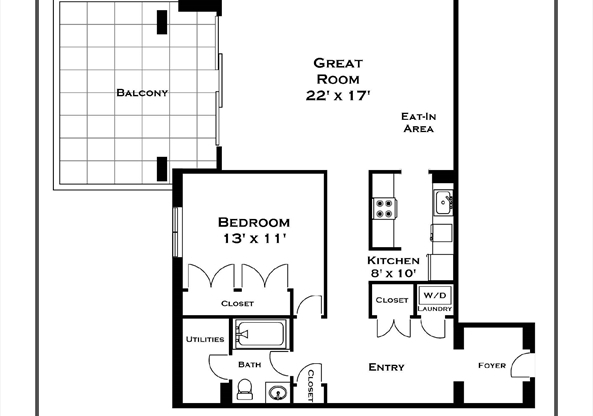 1 bed, 1 bath, 992 sqft, $4,500, Unit 113