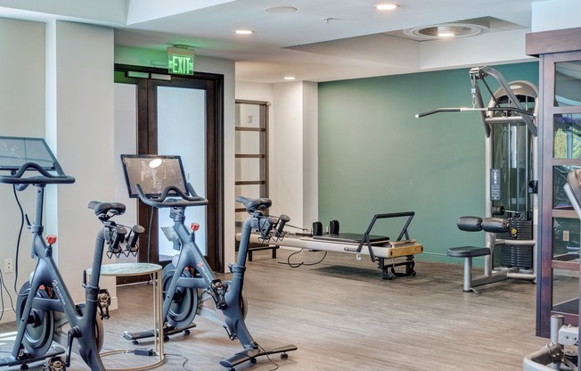 Take in some Pilates or Peloton in our newly redesigned fitness center