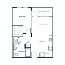 1 bed, 1 bath, 638 sqft, $3,289