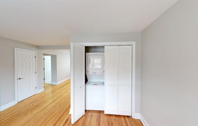 In-home washer and dryer at Alister Morristown, Morristown, NJ