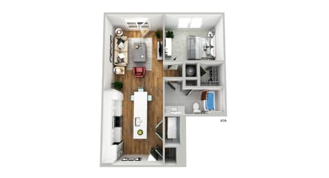 1 bed, 1 bath, 777 sqft, $1,619