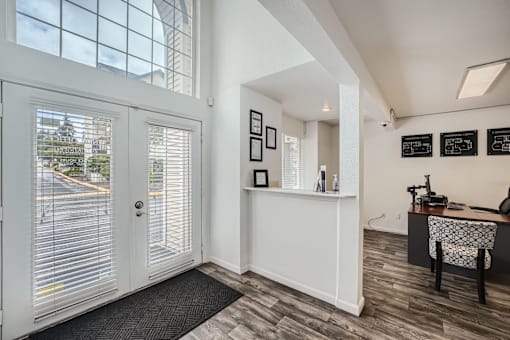 Interior of Leasing Office at Brookhaven Apartments in Federal Way, Washington