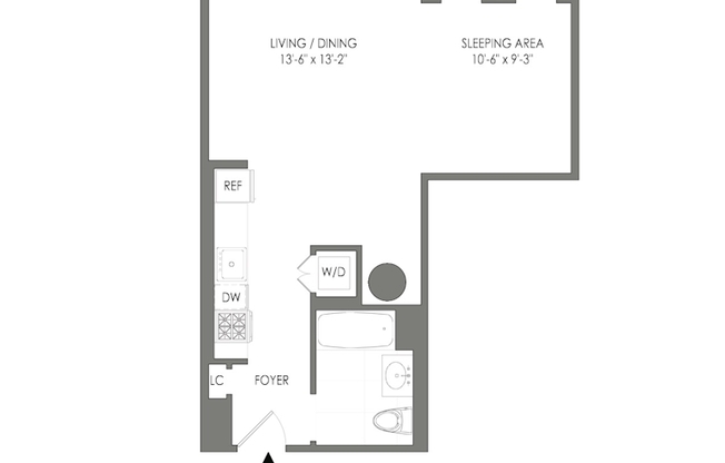 Studio, 1 bath, $3,395, Unit 635