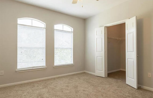 bedroom with walk-in closet