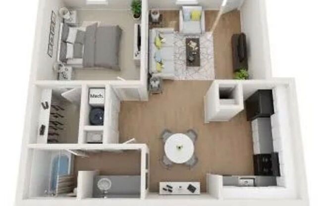 1 bed, 1 bath, 612 sqft, $995, Unit G083