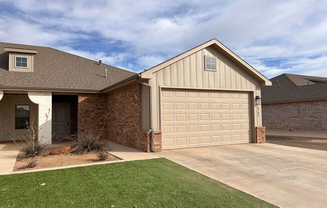 Recently Built Townhome in North Lubbock