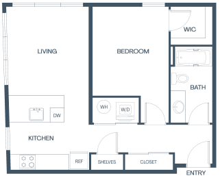 1 bed, 1 bath, 759 sqft, $2,480