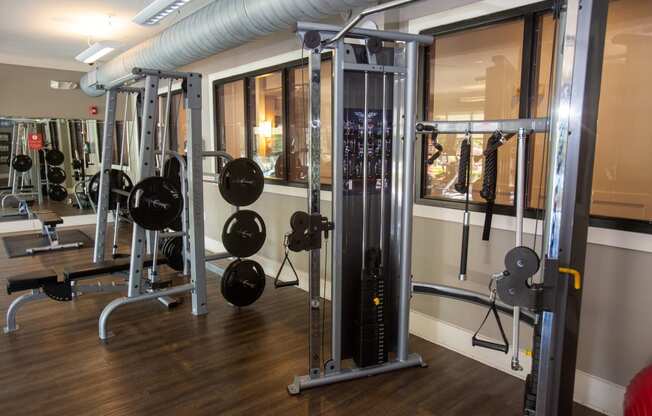 Open and airy exercise room at Westside, 790 Huff Rd. NW  Atlanta, GA 30318