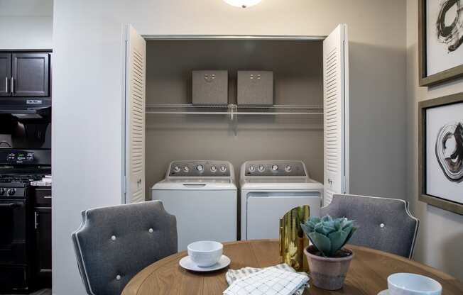 Washer and dryer included with Ashton Brook apartments