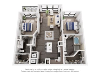 2 beds, 2 baths, 1,238 sqft, $2,515