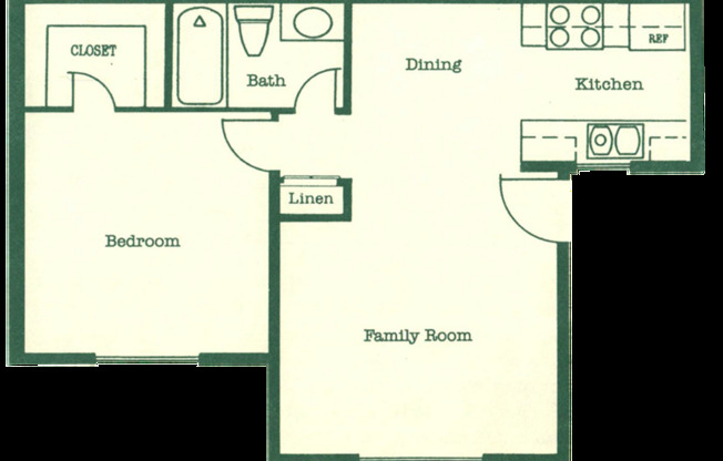 1 bed, 1 bath, 566 sqft, $1,825