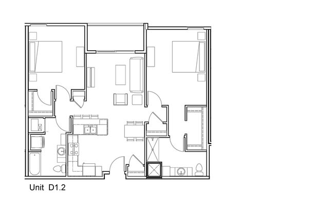 2 beds, 2 baths, 1,077 sqft, $2,280, Unit 5273-210
