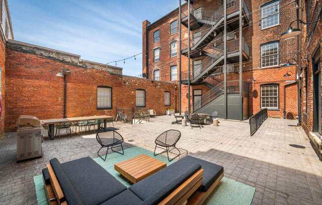 Outdoor Lounge at Pohlig Box Factory, Richmond, 23223