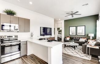 Living Room With Kitchen Viewat Avilla Camelback Ranch, Phoenix, AZ