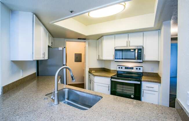 Full Kitchen with Microwave and Dishwasher at Apartments for Rent in Scottsdale 85251