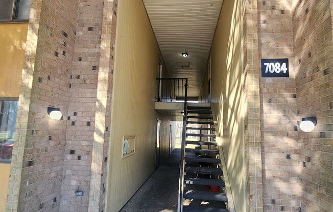 Beautiful 2 bedroom 1 bath 2nd floor condo with dishwasher and laundry hookups!