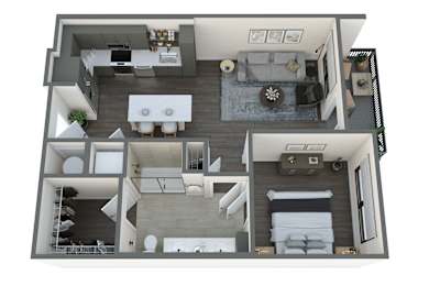 1 bed, 1 bath, 715 sqft, $1,819