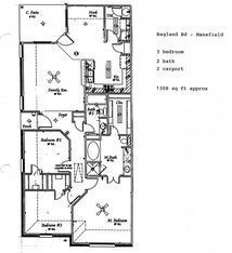 3 beds, 2 baths, 1,308 sqft, $1,850, Unit 2119