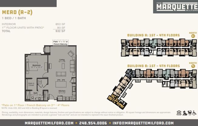 1 bed, 1 bath, 852 sqft, $1,725